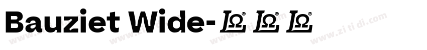 Bauziet Wide字体转换